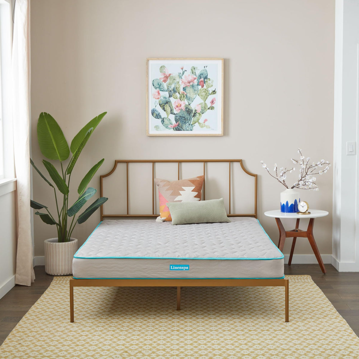 Linenspa 10 Inch Gel Infused Memory Foam Mattress – Queen Size – Medium Plush - Cooling Gel - Mattress in a Box - Primary or Guest Bedroom - Pressure Relieving and Breathable – CertiPUR-US Certified