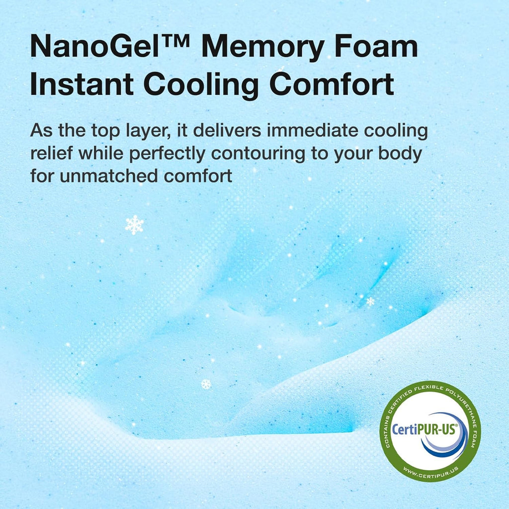 Novilla Twin Bed Mattress, 8 Inch Twin Size Mattress with Gel Memory Foam