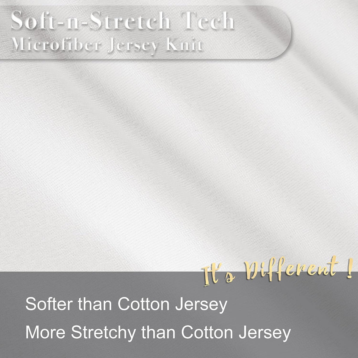 N&Y HOME 2-Pack Jersey Knit Pillow Cases Standard/Queen, White