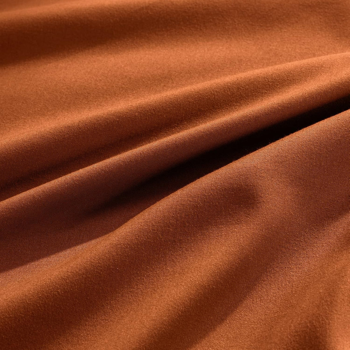 Aormenzy Microfiber Pillow Cases, Standard Size, Burnt Orange, Set of 2