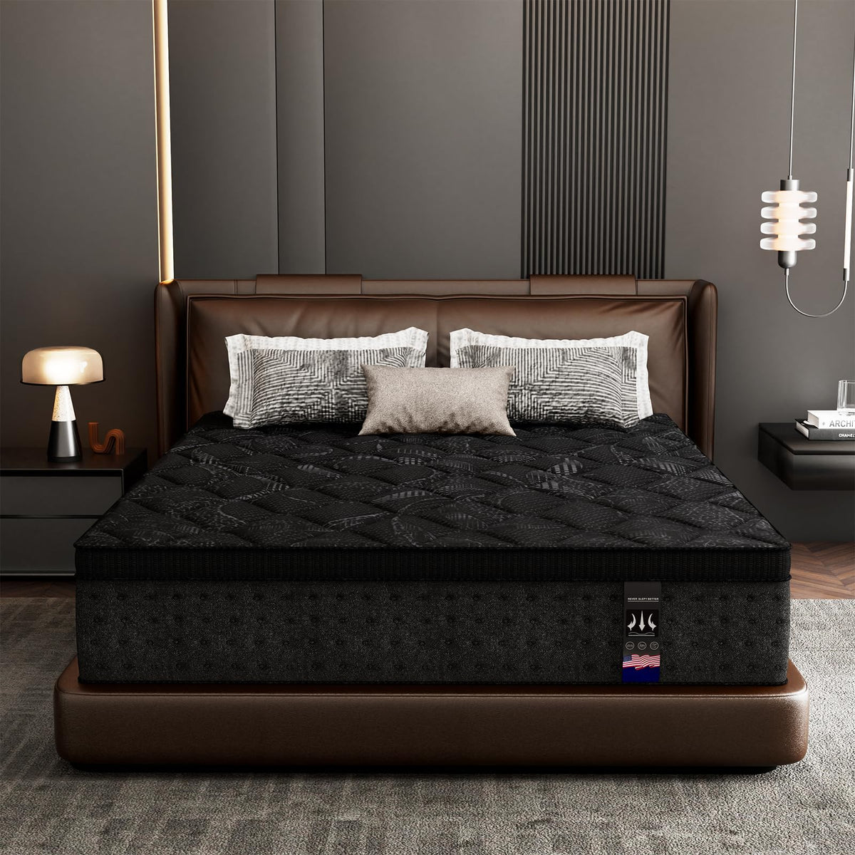 KOW Twin Mattress, 12 Inch Memory Foam Twin Size Mattress in a Box
