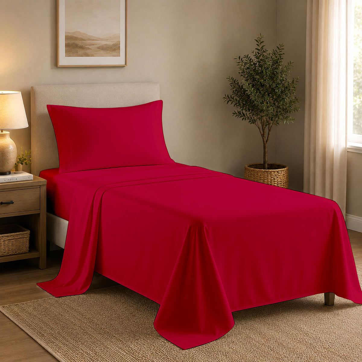 Queen Pillow Cases Set of 2, 400 Thread Count, White