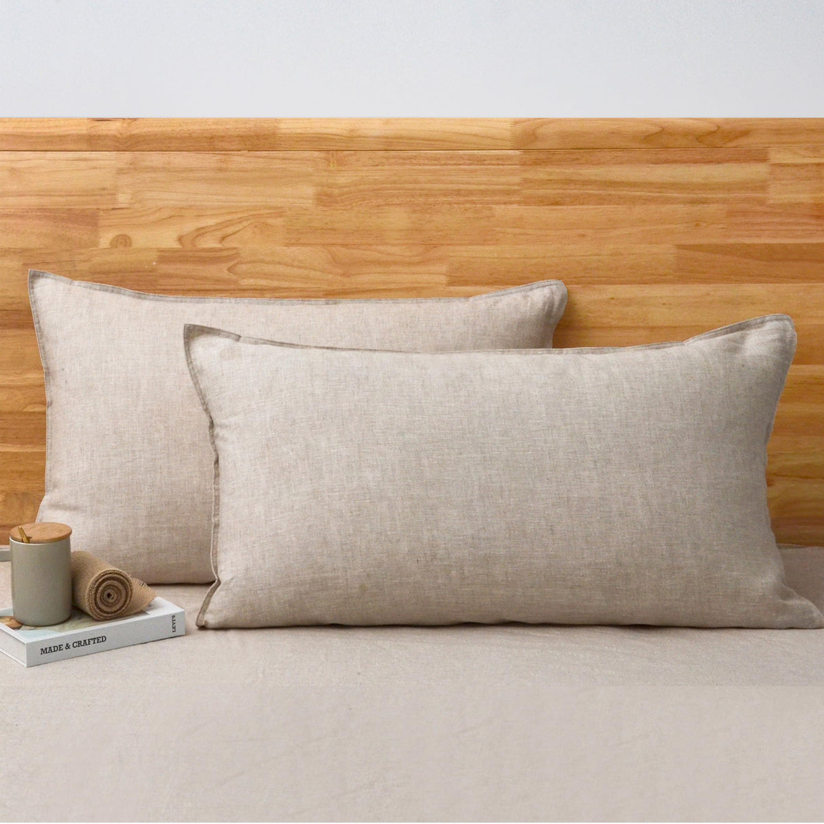 CHUFFED 100% Pure French Linen Body Pillow Cover 1 Pack,20x54 Inches, Ultra Soft & Breathable,Stone Washed Cooling Flax Linen Pillow Case with Hidden Zipper Closure for Adults