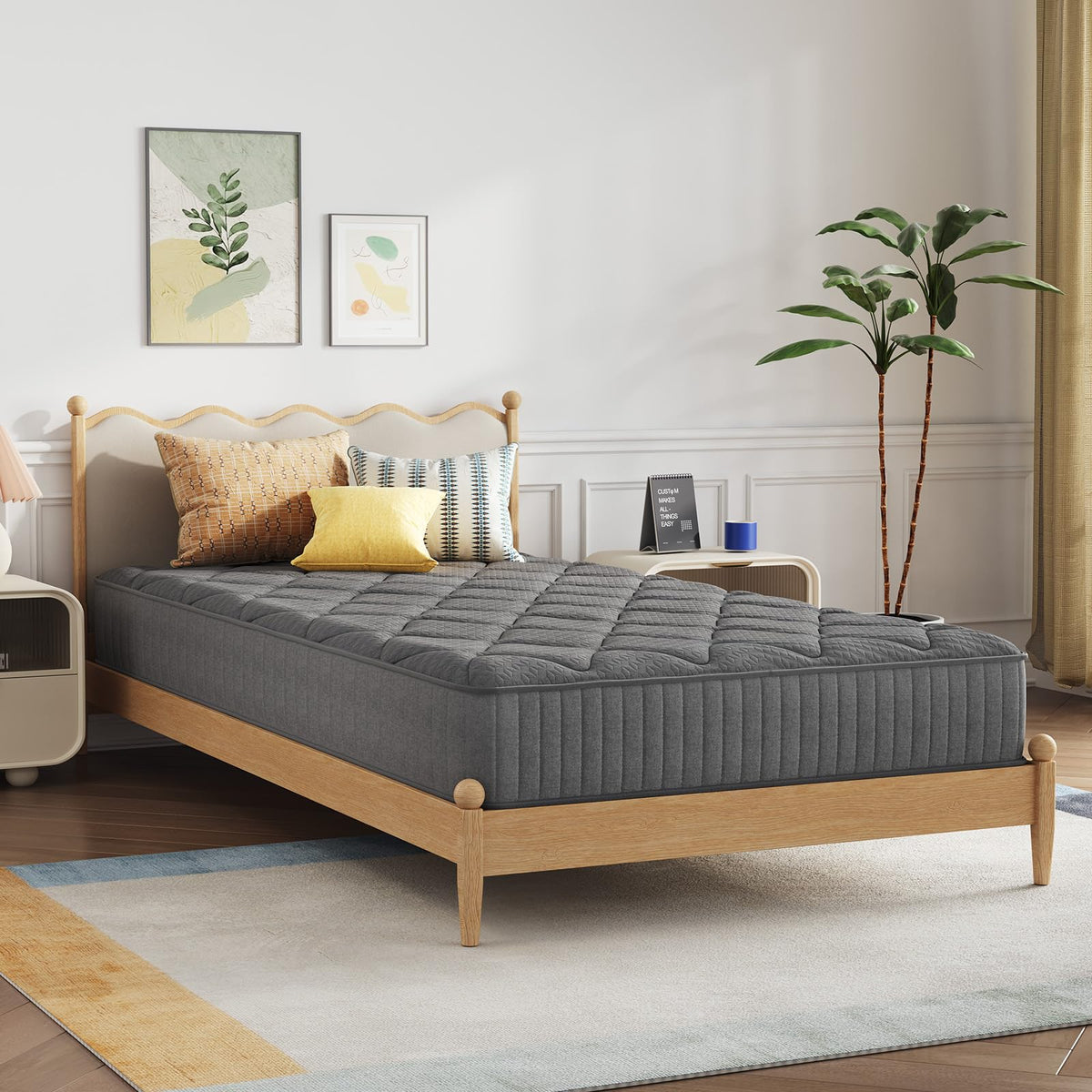 Novilla 14 Inch King Mattress,King Size Gel Memory Foam Hybrid Mattress