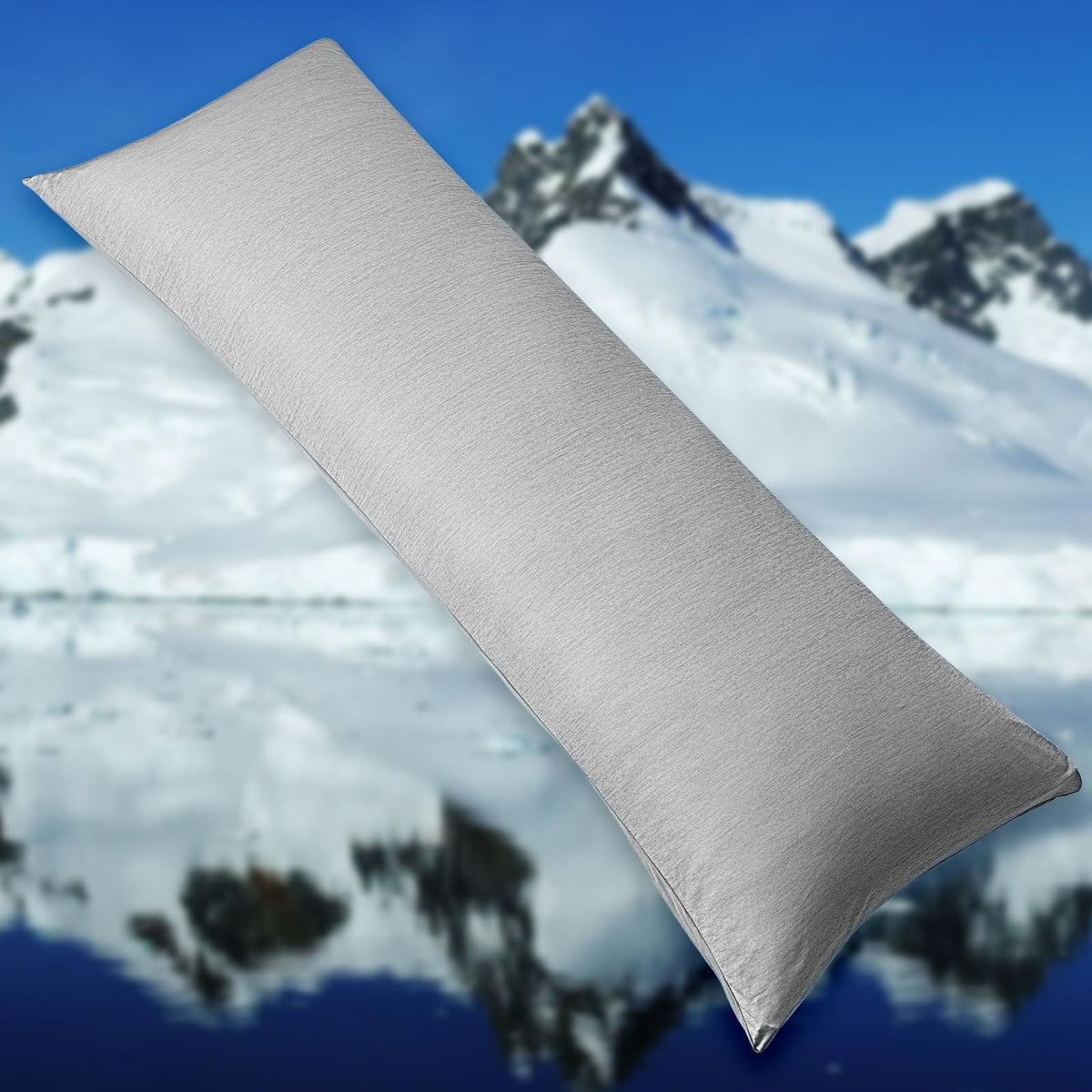 HOMFINE Cooling Pillowcases for Hot Sleepers King Size Set of 2, Grey