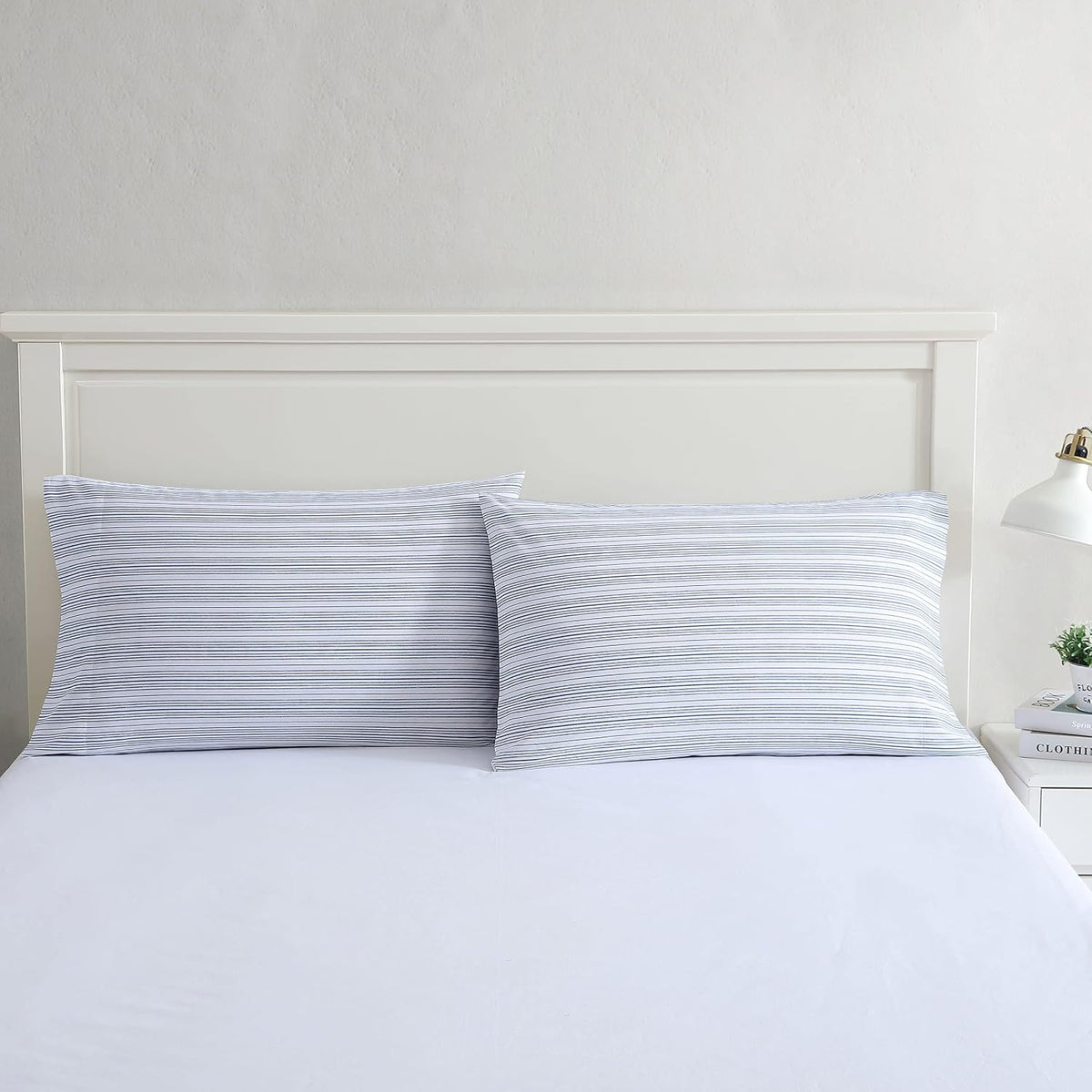 Nautica - Standard Cotton Percale Pillowcase Set, 2-Pack
