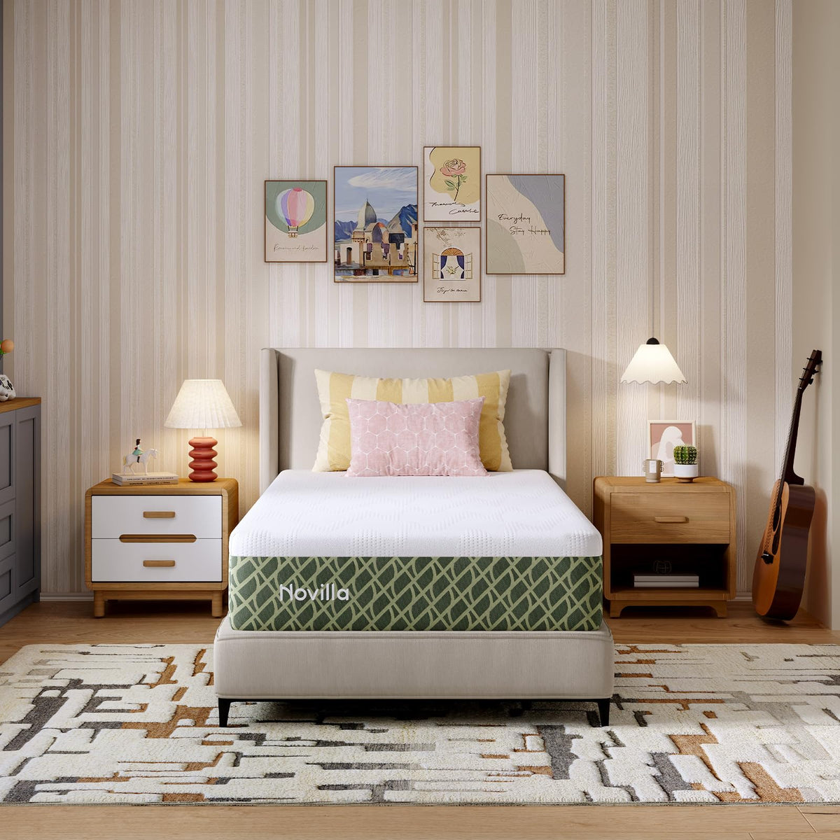 Novilla 14 Inch Queen Size Mattress, Queen Memory Foam Mattress in a Box