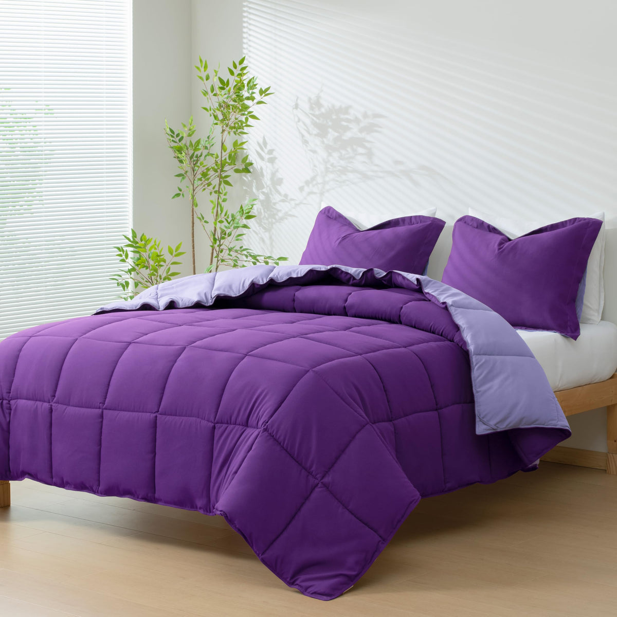 HIG 3pc Green Queen Size Bedding Comforter Set Duvet Insert Blanket