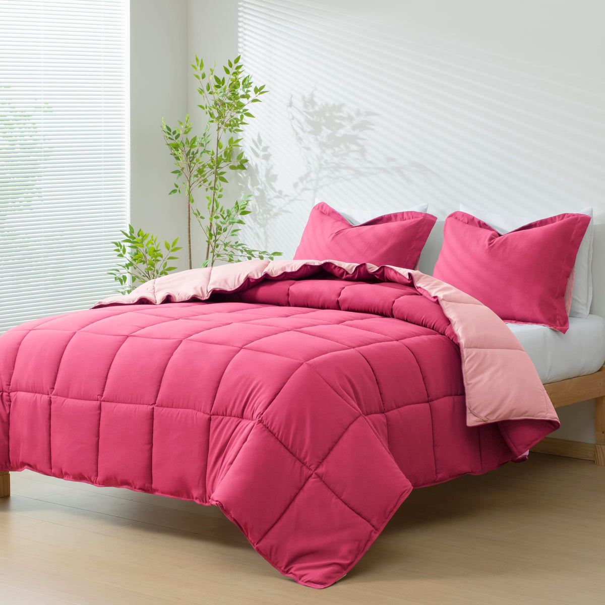 HIG 3pc Green Queen Size Bedding Comforter Set Duvet Insert Blanket