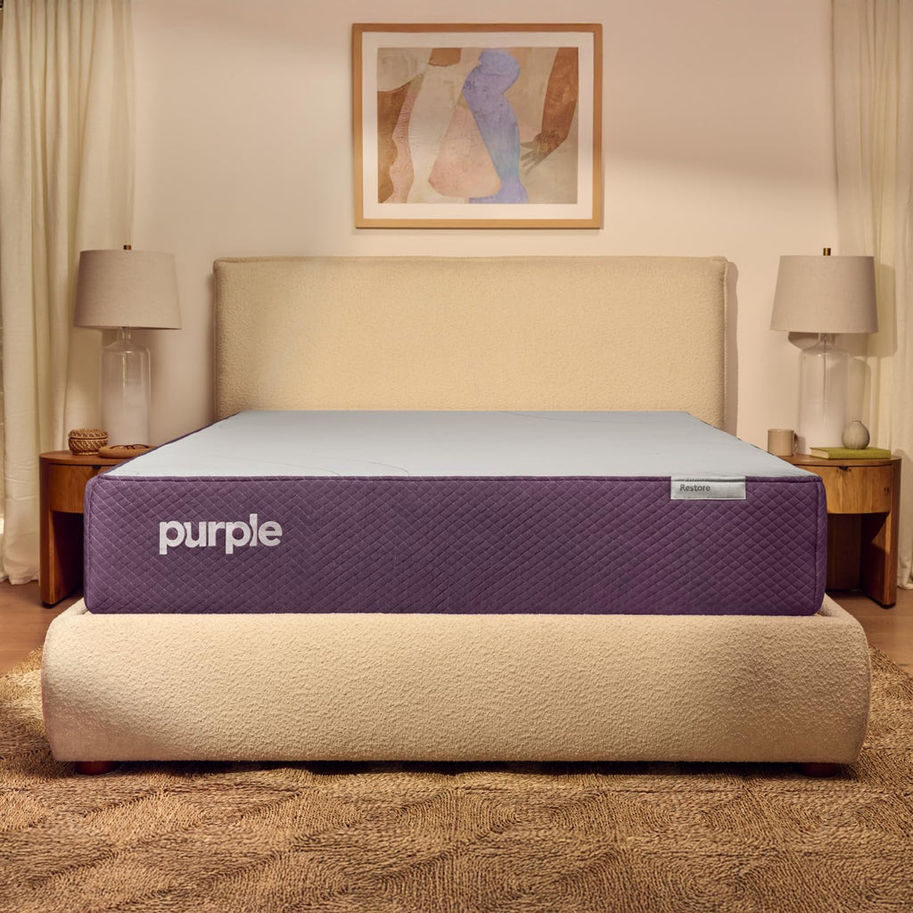 Purple Restore Hybrid Mattress, Queen (Soft), 11.5 Inch Cooling Mattress