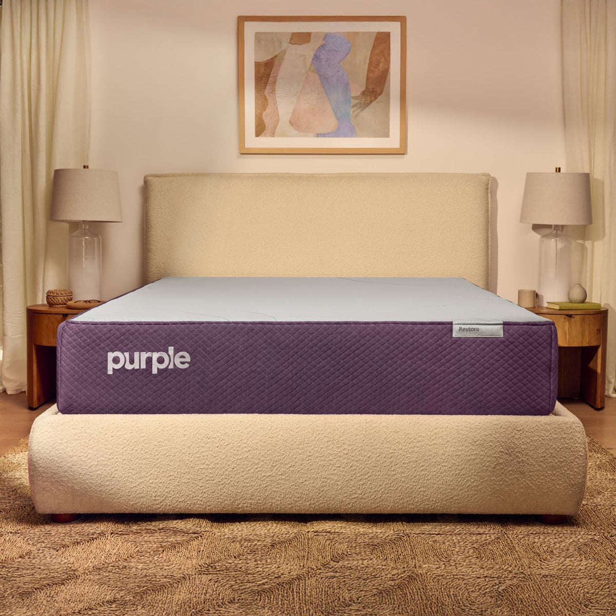 Purple Restore Hybrid Mattress, Queen (Soft), 11.5 Inch Cooling Mattress