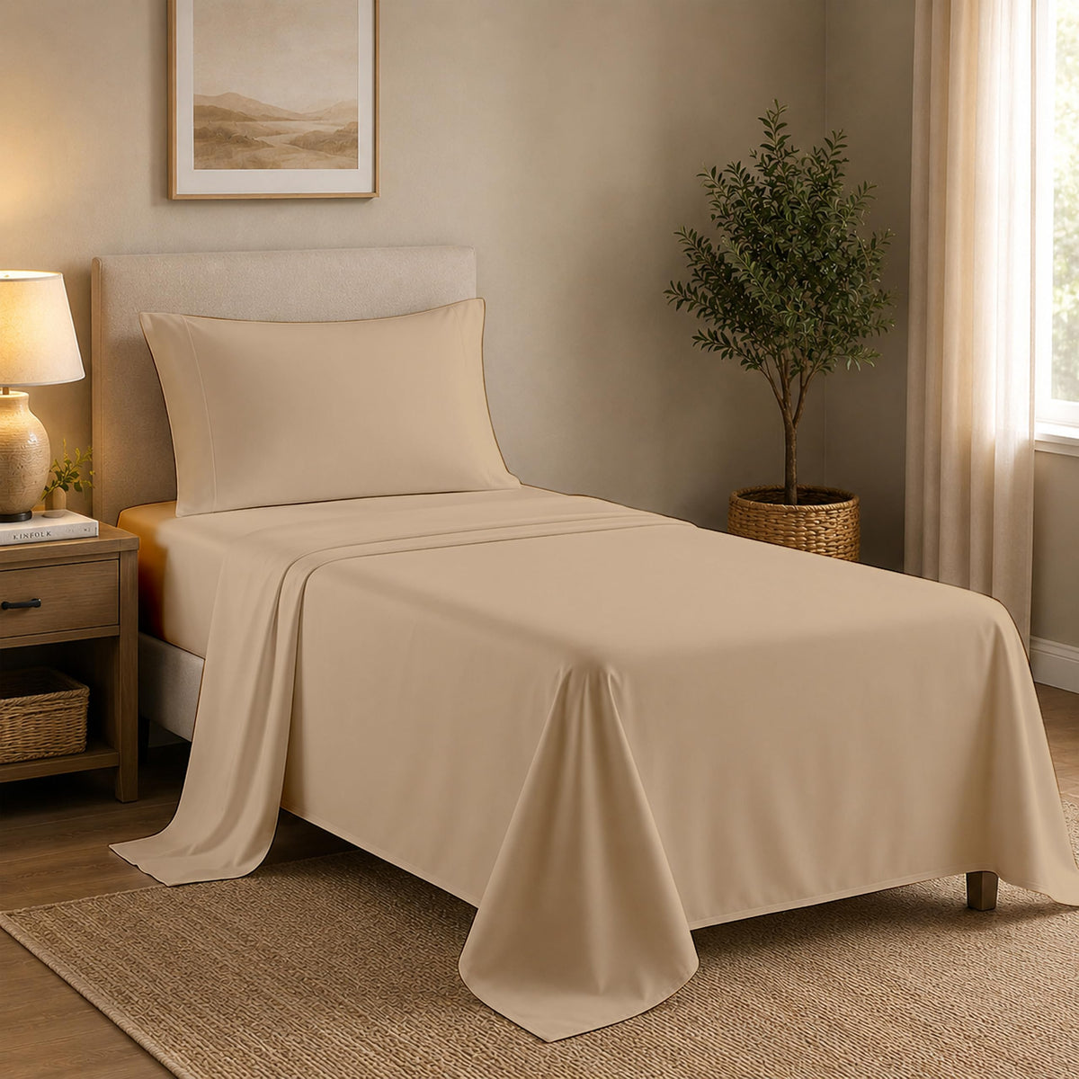 Queen Pillow Cases Set of 2, 400 Thread Count, White