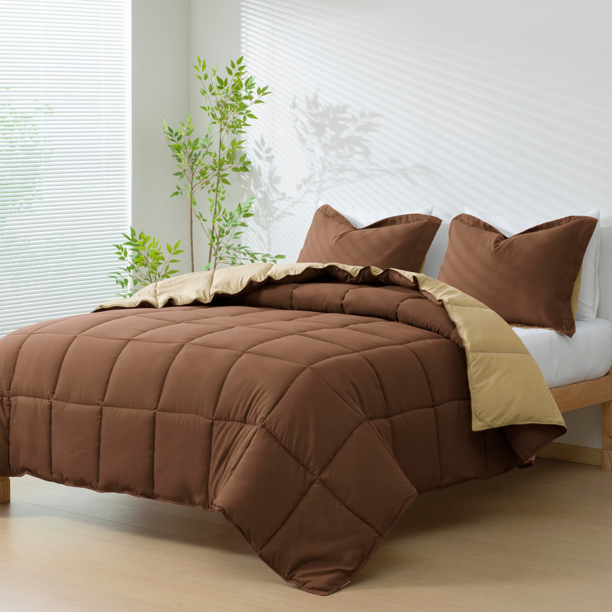 HIG 3pc Green Queen Size Bedding Comforter Set Duvet Insert Blanket