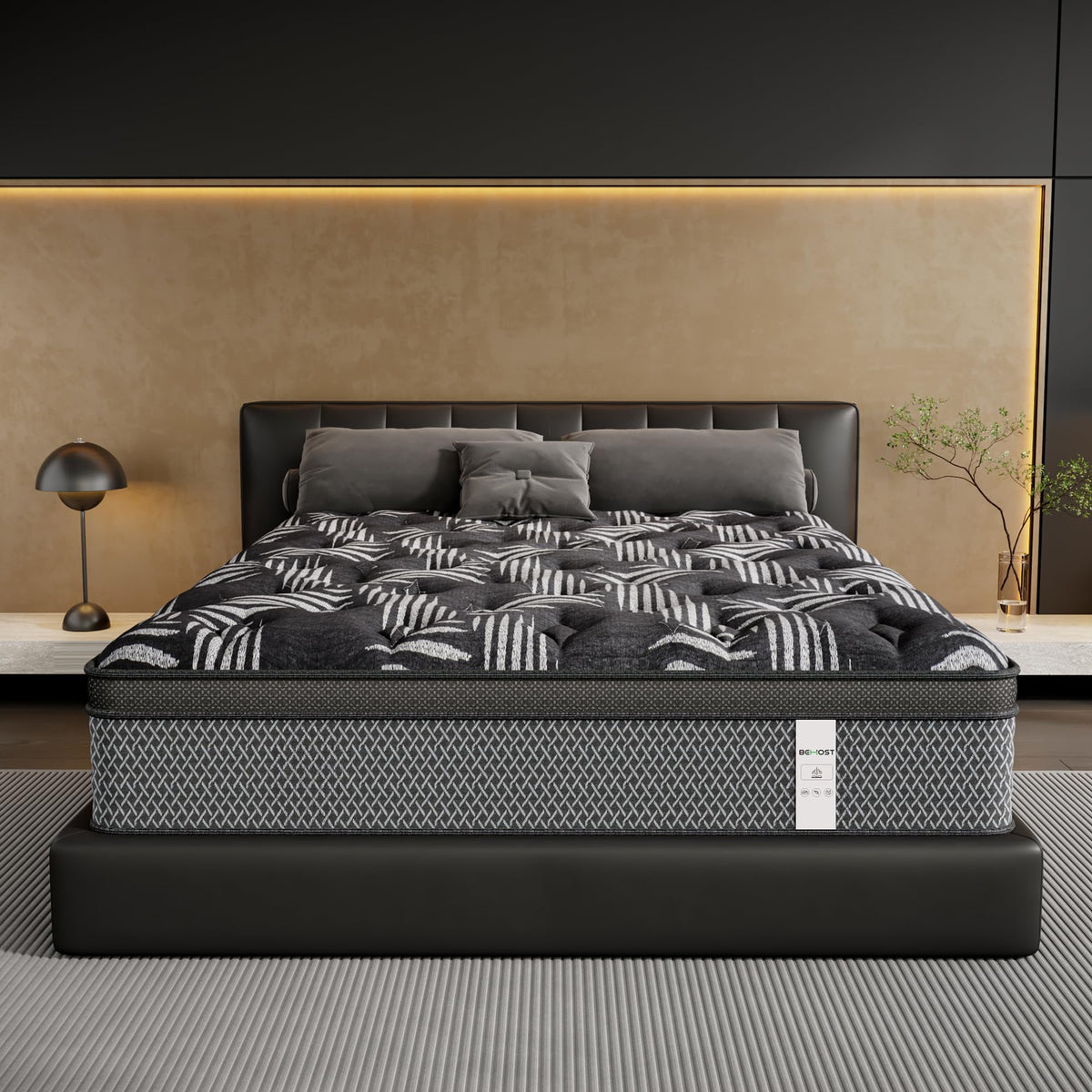 10 Inch Queen Hybrid Mattress with Gel Memory Foam & Pocket Springs