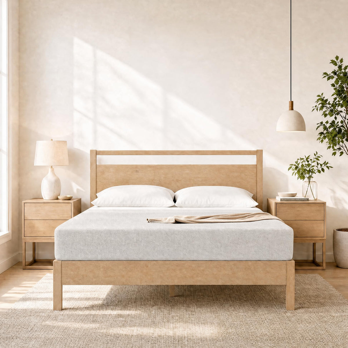 LIFEMENT, Essential 12 Inch Copper Infused Cooling Gel Memory Foam Mattress, Medium Firm, Fiberglass Free, Pressure Relief, Safe & Certified Foams & Cover (Gray, Queen (U.S. Standard), 12, Inches)