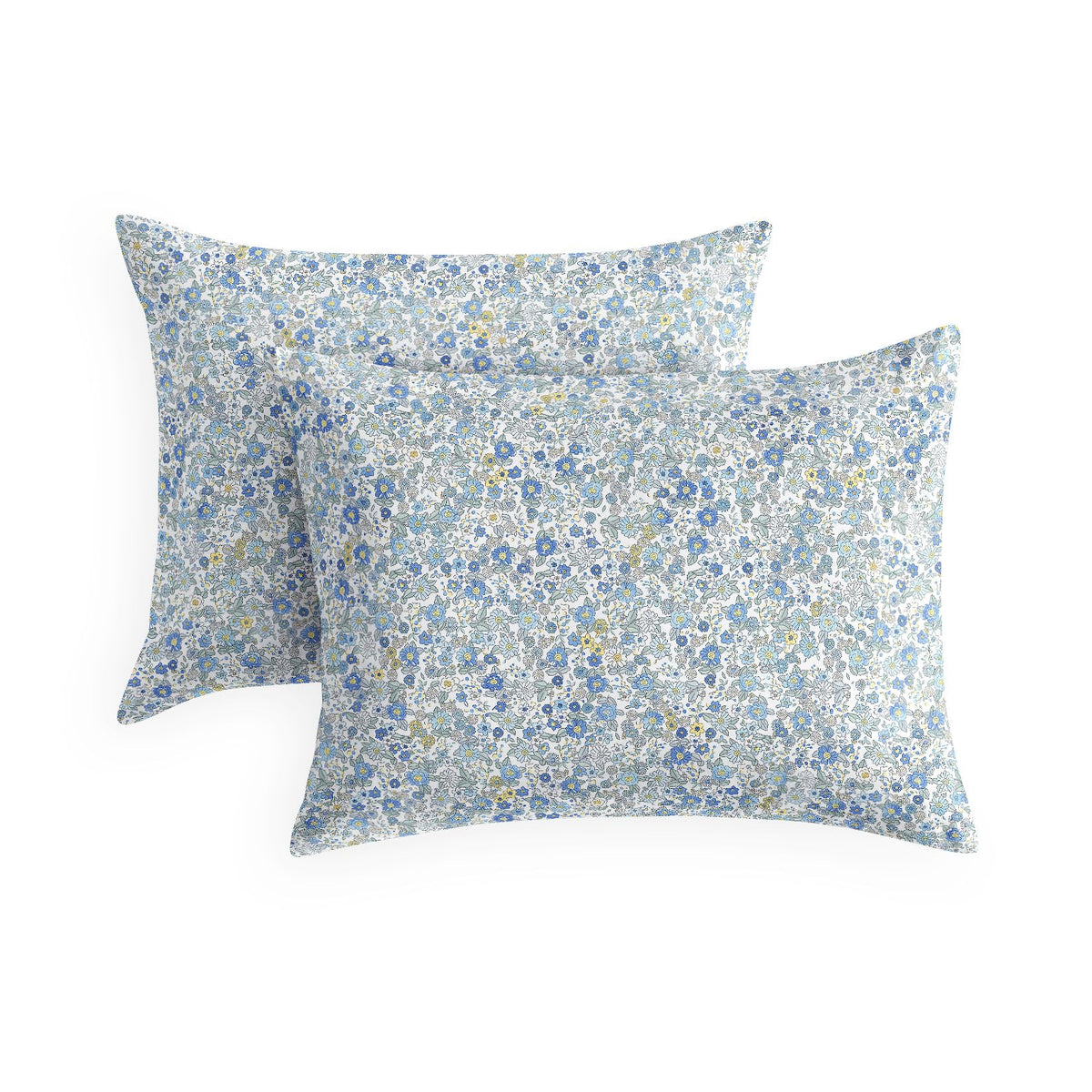 Wake In Cloud - Floral Pillow Cases, Cute Vintage Flower Shabby Chic Coquette Cottagecore Aesthetic, Set of 2 Soft Pillowcases Pillow Shams Covers, Cream Orange, Standard Size 20x26 Inches