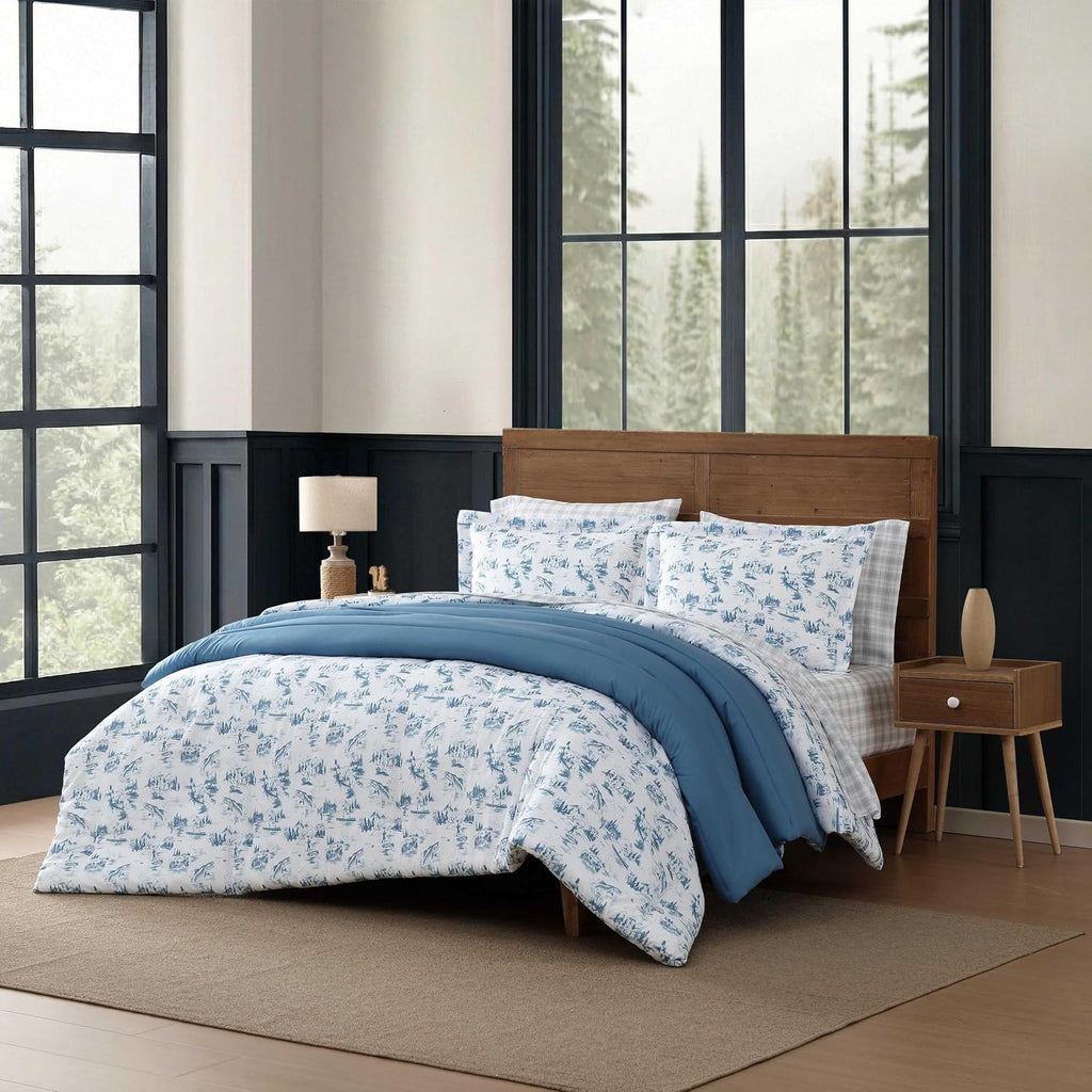 Eddie Bauer - Queen Size Comforter Set with Matching Shams