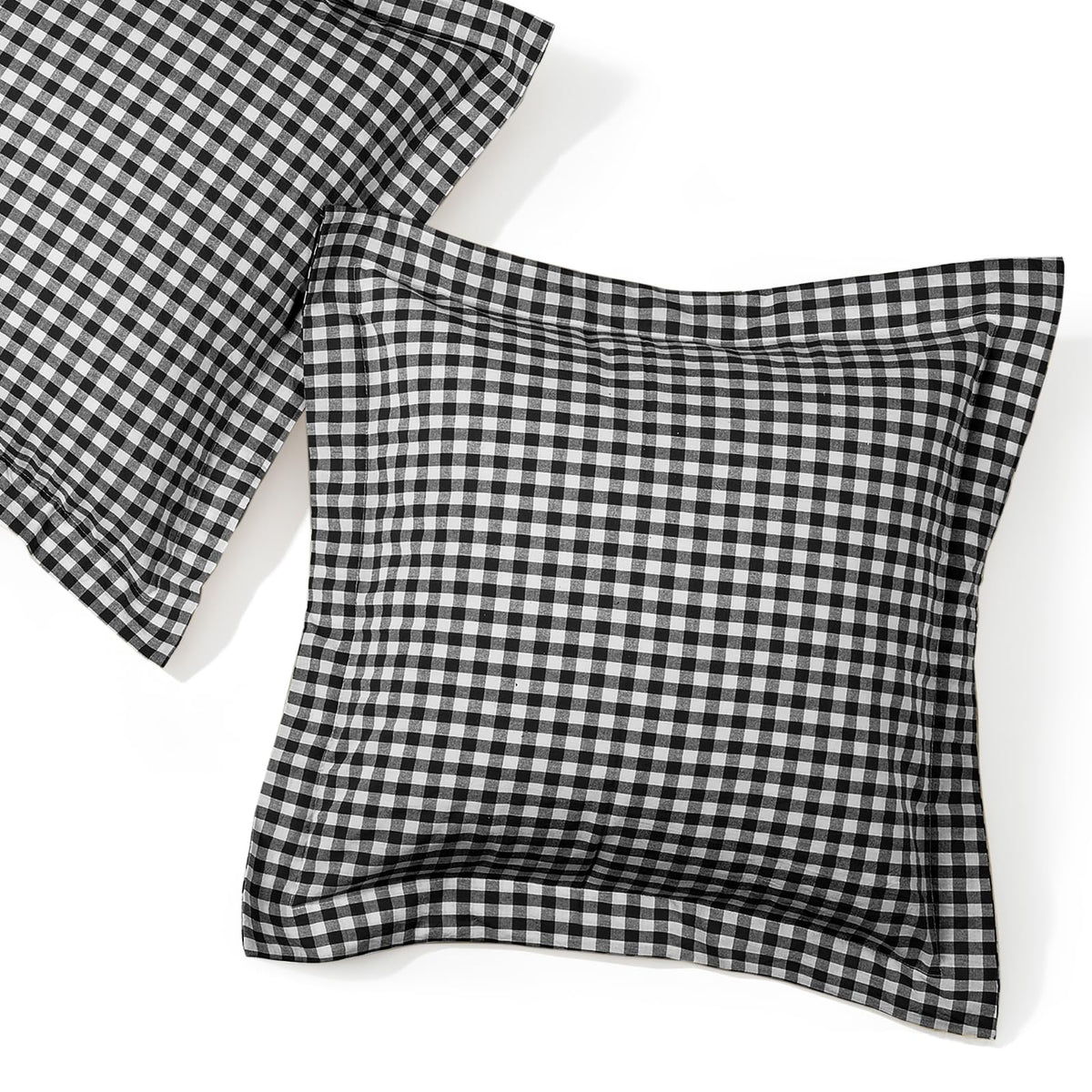 Sage Green Plaid Gingham Pillowcases, 20x26 Inches, Set of 2