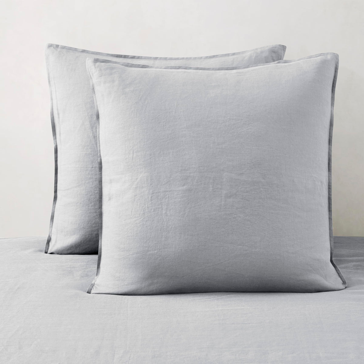 ATLINIA 100% Linen Pillow Shams Standard Size Natural Linen Pillow Case