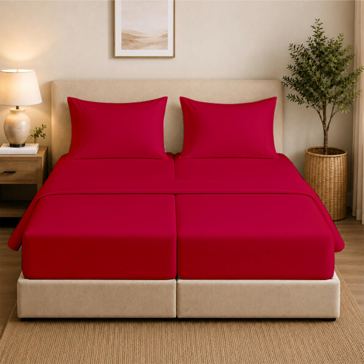 Queen Pillow Cases Set of 2, 400 Thread Count, White