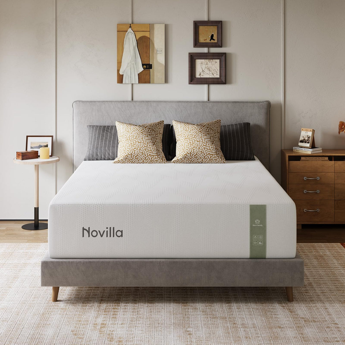 Novilla Twin Bed Mattress, 8 Inch Twin Size Mattress with Gel Memory Foam