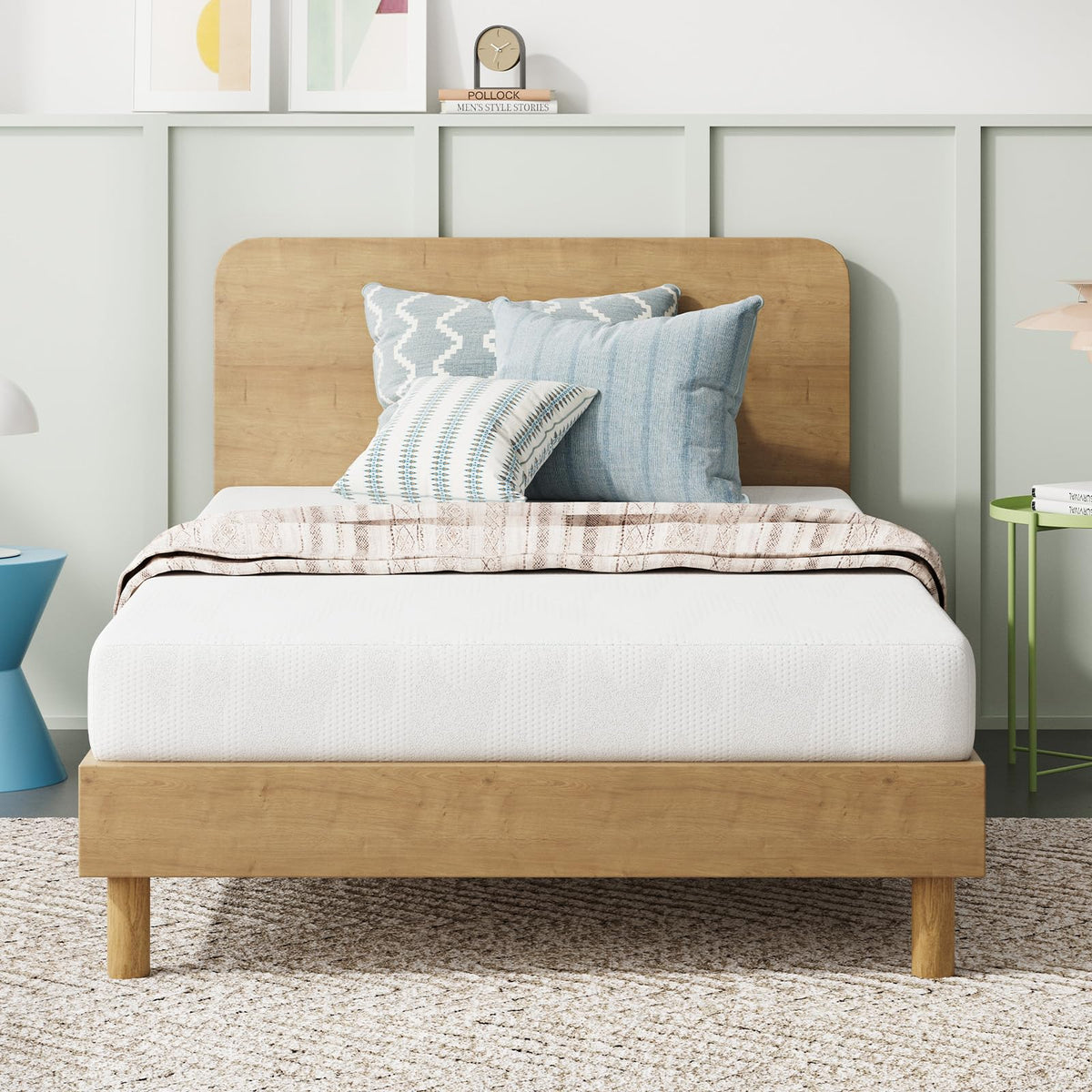 Novilla Twin Bed Mattress, 8 Inch Twin Size Mattress with Gel Memory Foam