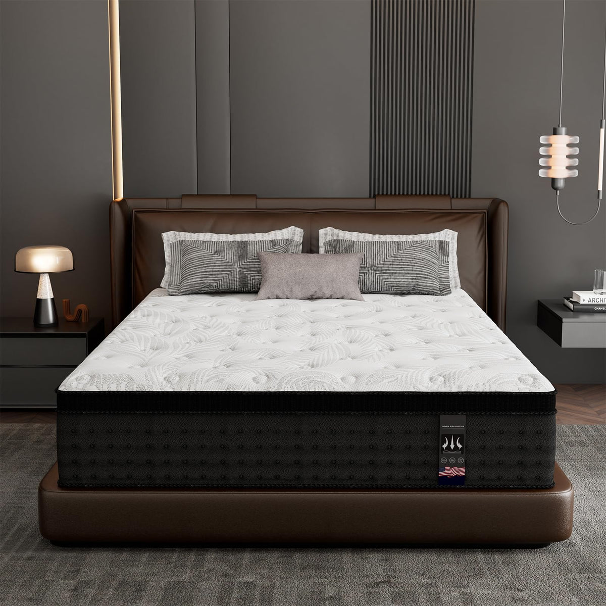 KOW Twin Mattress, 12 Inch Memory Foam Twin Size Mattress in a Box