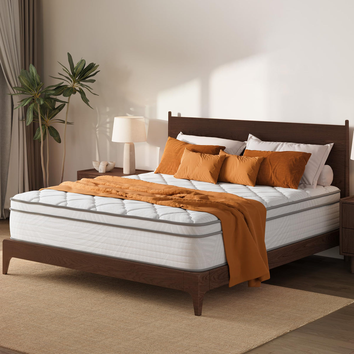 Avenco SyncDeep King Size Mattress 12 Inch, Firm Hybrid Cooling, Deep Sleep