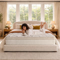 – 14 Inch Queen Mattress – Real Hybrid Queen Size Mattress Memory Foam, Reinforced Edge Support, Zoned Coils for Pressure Relief and No Motion Transfer (Queen (14 Inch))