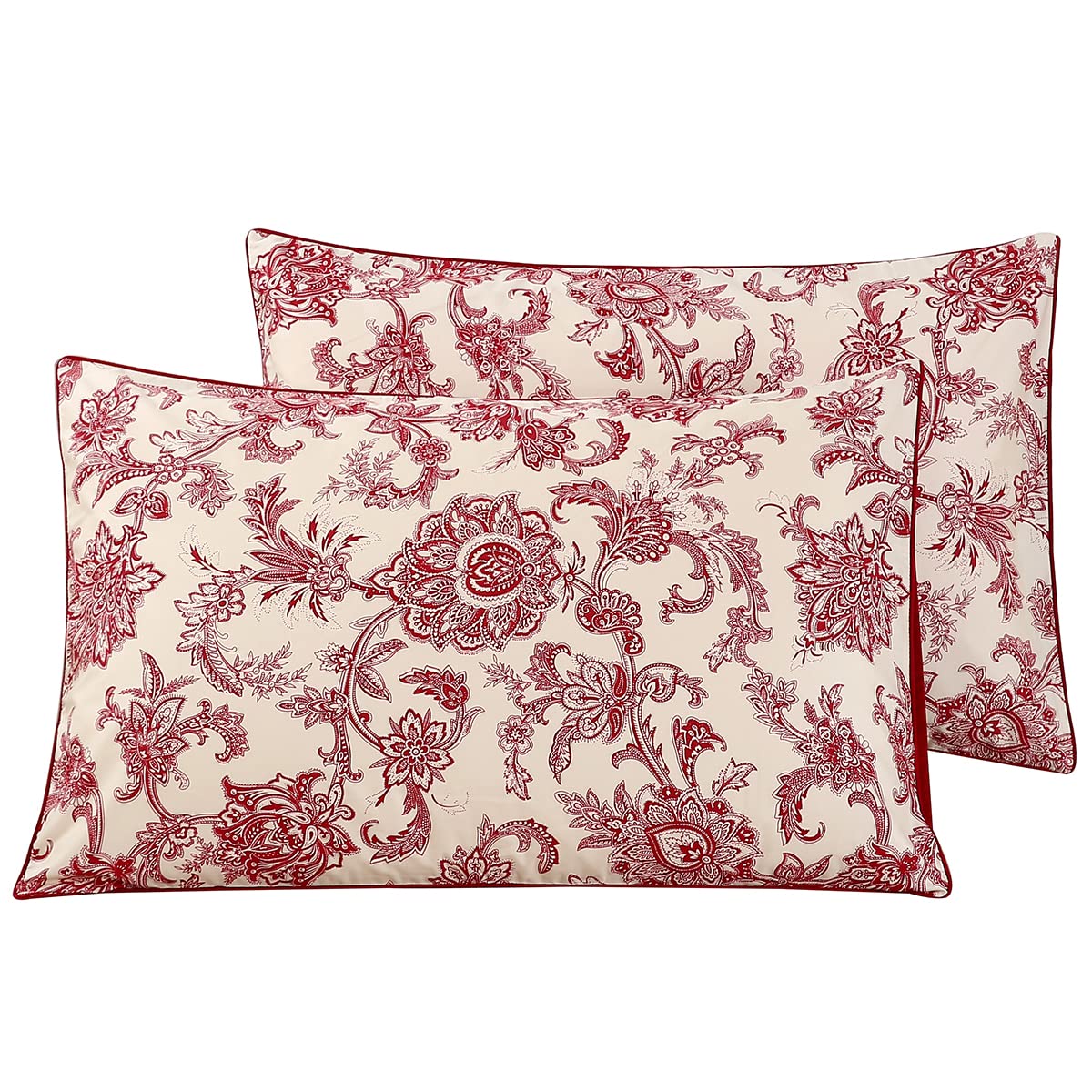 WINLIFE Standard Pillowcases Set of 2 100% Egyptian Cotton, Bright White