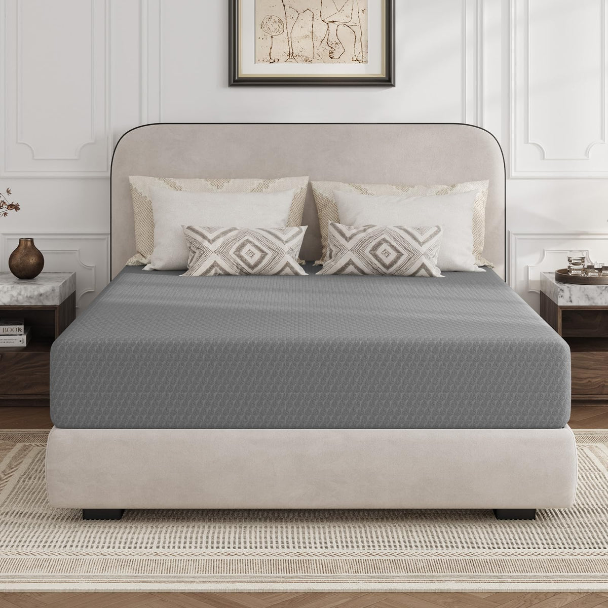 Novilla 14 inch King Size Mattress, Cooling Memory Foam Mattress King