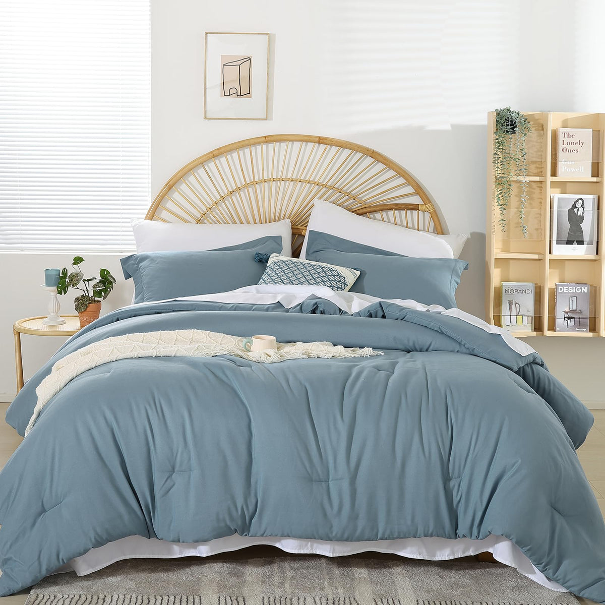 weigelia Pink Full Comforter Set with Sheets - 7 Pieces Bed in a Bag Full