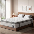 SLEEP100 Medium Firm Twin Mattress 10 Inches - Luxury Cooling Hybrid Bed Mattress in a Box with Lumbar & Shoulder Support, Hotel Collection for Pain Relief - Fiberglass Free - 365 Night Trial