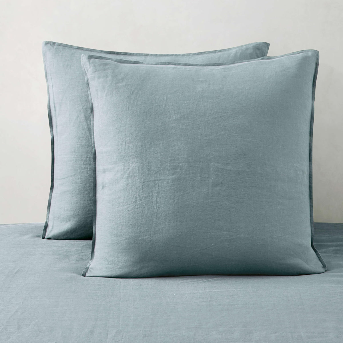 ATLINIA 100% Linen Pillow Shams Standard Size Natural Linen Pillow Case