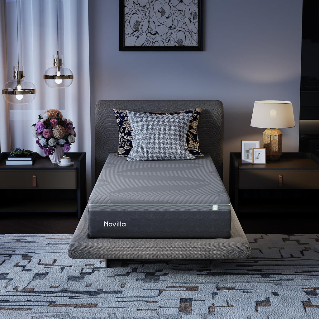 Novilla AiryFlow Full Size Mattress 14 Inch, Gel Memory Foam Mattress Full
