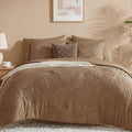 King Size Comforter Set- 7 Pieces Dark Green Bed in a Bag King Bedding Sets