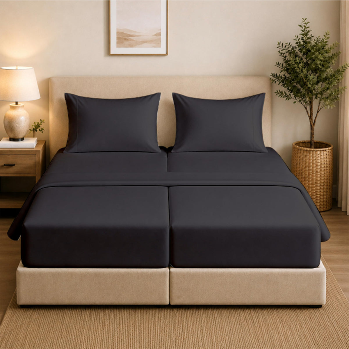 Queen Pillow Cases Set of 2, 400 Thread Count, White