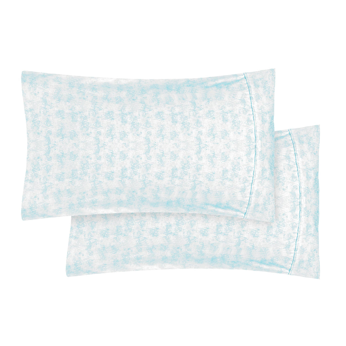 Elegant Comfort Ultra Soft Set of 2 Floral Print Pillowcases - 1500 Premium Hotel Quality Microfiber, Soft and Smooth Envelope Closure 2-Piece Pillow Covers - Standard/Queen, Paisley Gray