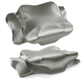 HOMBYS 2 Pack Satin Cervical Pillowcases (Only Pillowcase), Silky Butterfly-Shaped Contour Pillow Cover Cervical Neck Pillow Case with Zipper for Side Back Stomach Sleepers (Navy Blue, Queen Size)