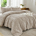 Andency King Size Comforter Set Khaki, 3 Pieces Bedding