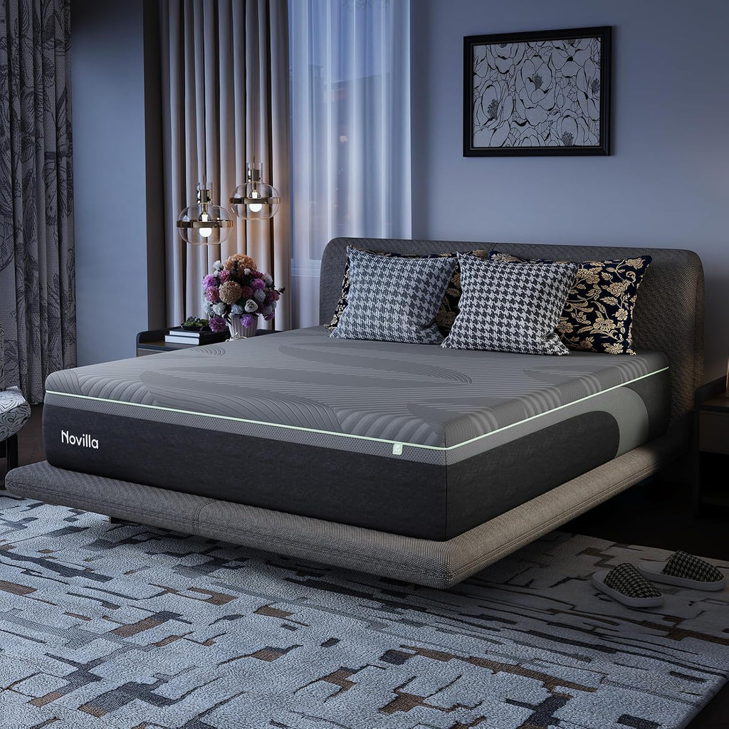 Novilla AiryFlow Full Size Mattress 14 Inch, Gel Memory Foam Mattress Full