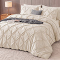 Utopia Bedding 7 Pc Pintuck Queen Comforter Set, 88 x 88 Inches, Pink