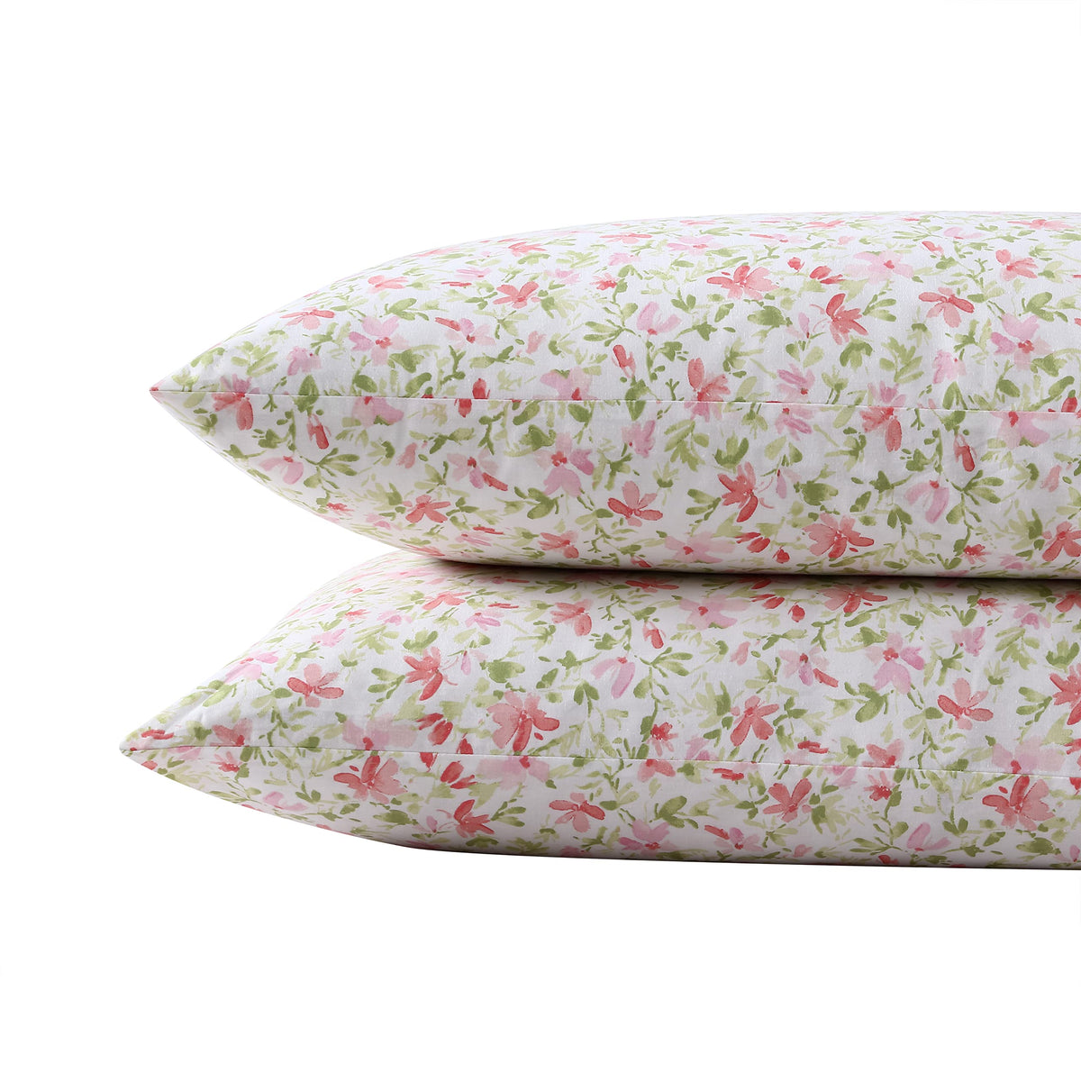 Laura Ashley - Standard Size Cotton Percale Pillowcase Set, 2 Pack