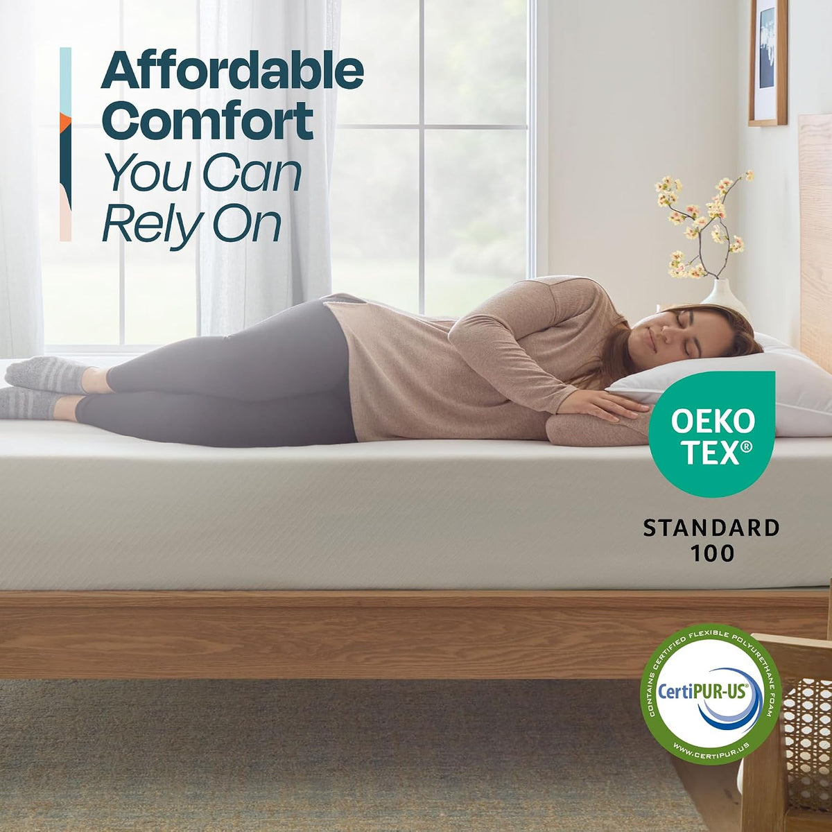 Linenspa 10 Inch Gel Infused Memory Foam Mattress – Queen Size – Medium Plush - Cooling Gel - Mattress in a Box - Primary or Guest Bedroom - Pressure Relieving and Breathable – CertiPUR-US Certified