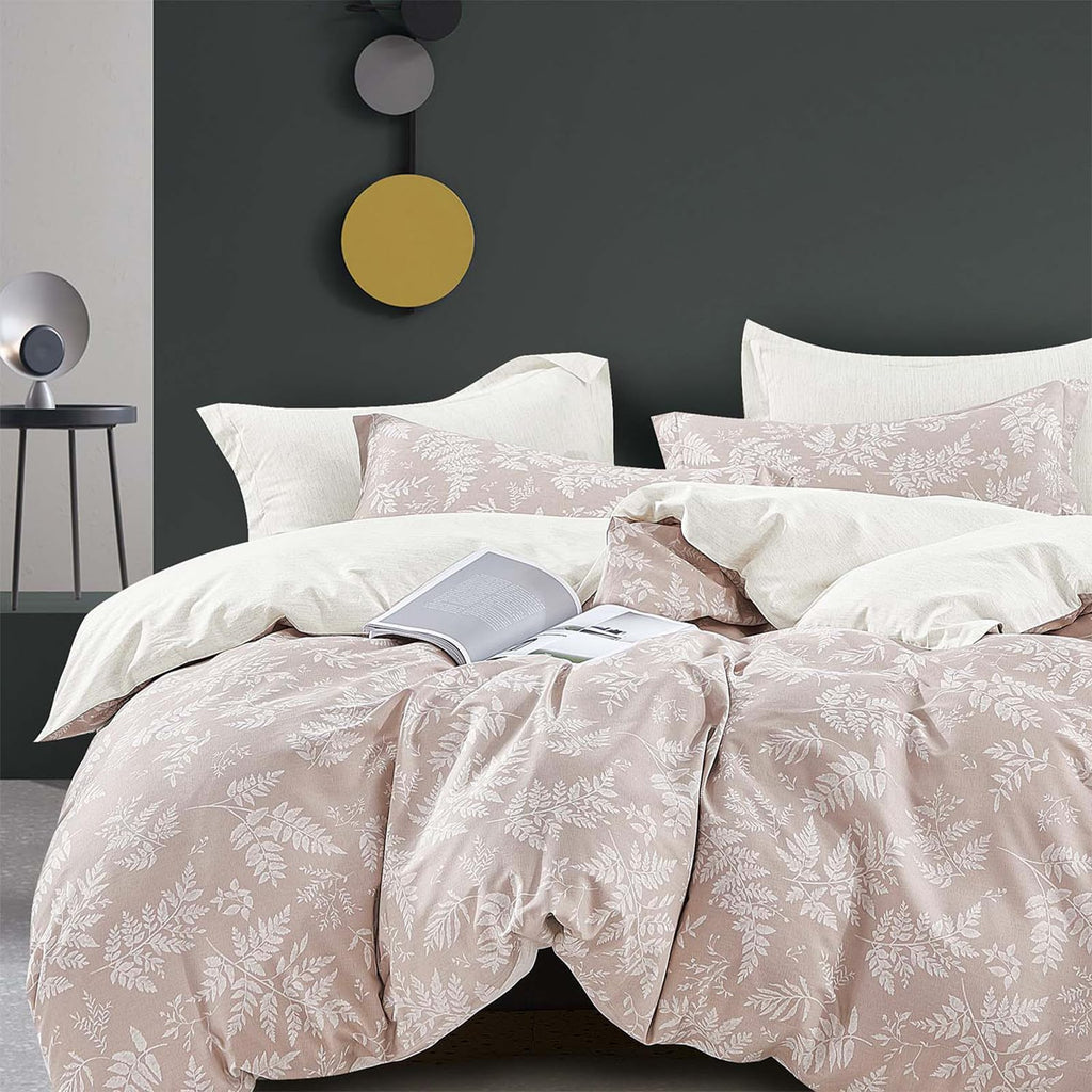 ALEISSEL Natural Cotton 3pcs Floral Comforter Sets King Size-Yellow Comforter with Pink & Yellow Flowers and Blue & Green Leaves on White, Reversible Lightweight Bedding Sets(King 104"×90")