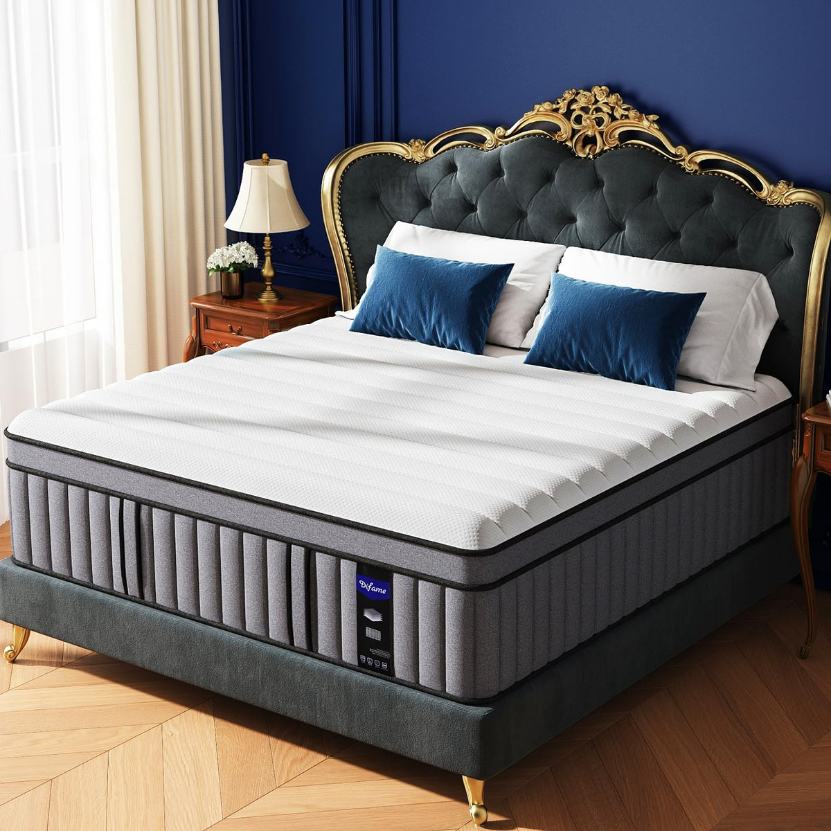 (Luxury Hotel) 12 Inch Hybrid Twin XL Size Mattress in a Box, Medium Firm