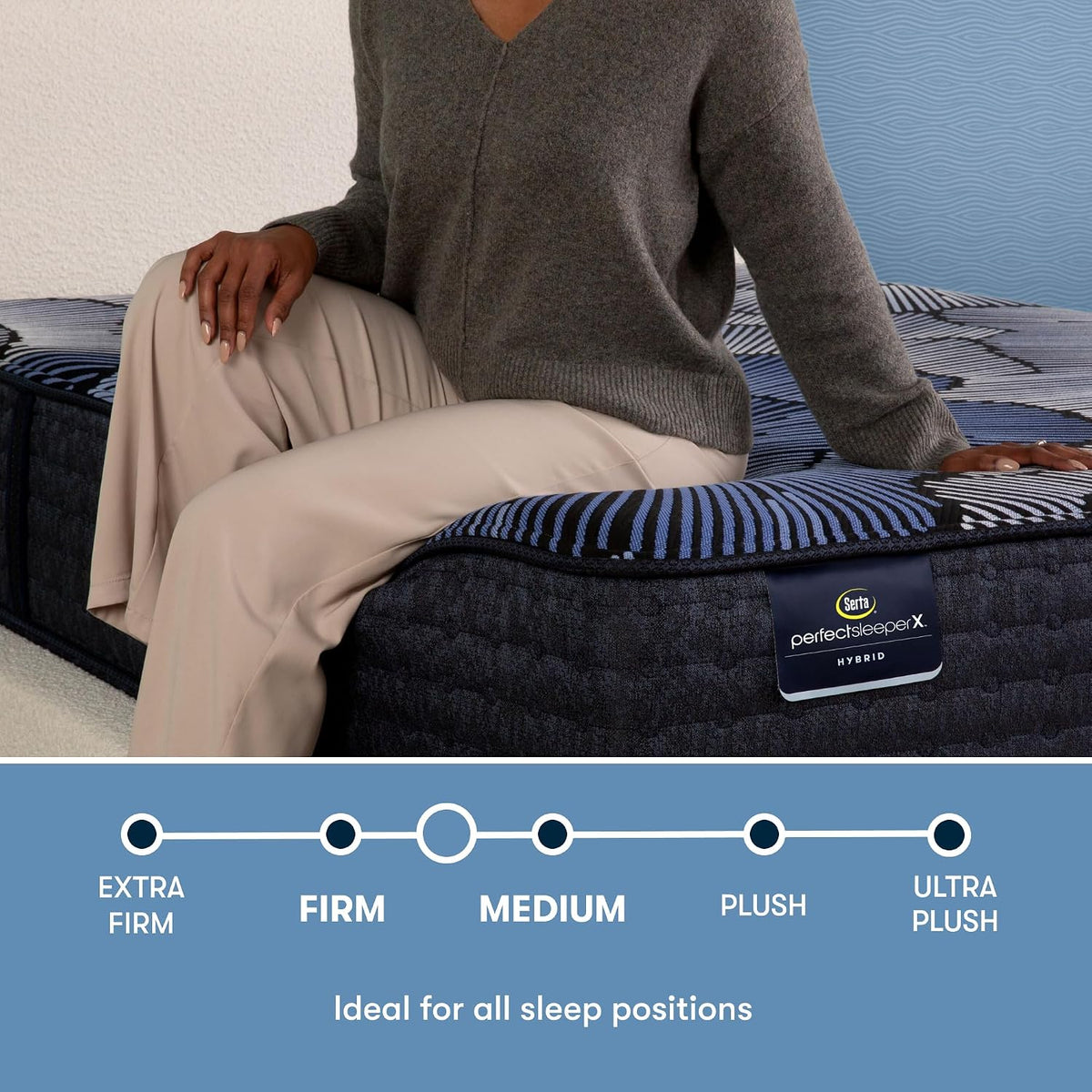 Serta Perfect Sleeper X Prescott 14" Medium Firm King Hybrid Mattress