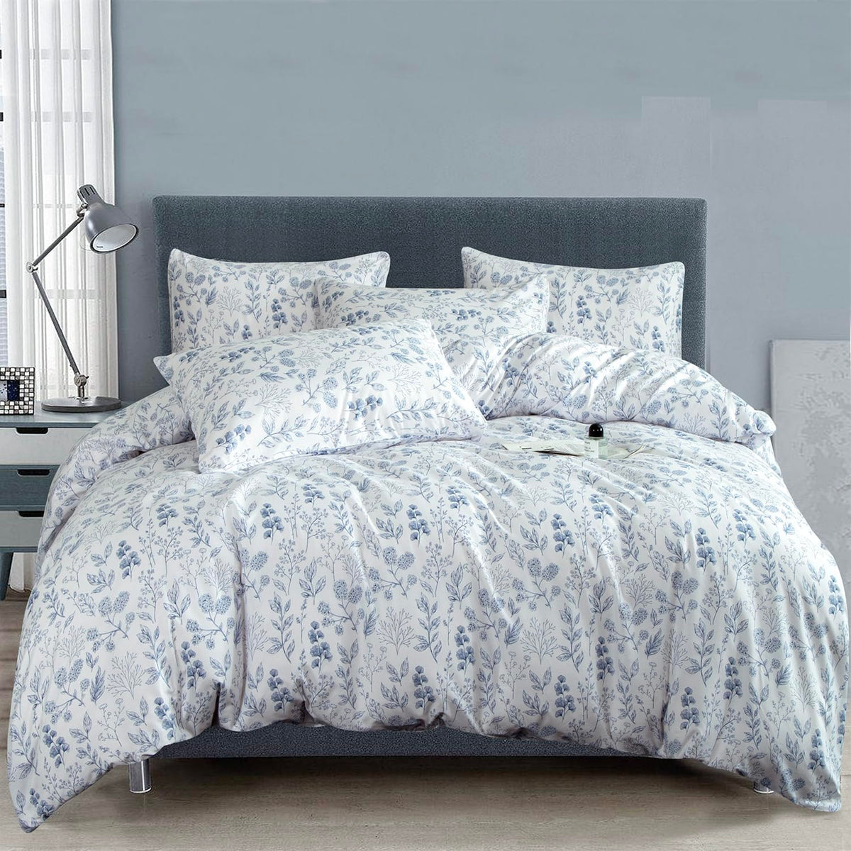 Comforter Set King Size Dusty Pink Soft Luxury Washed Microfiber Jacquard 3 Pieces Bedding Set, White Dusty Pink Vertical Ticking Stripes Comforter with 2 Pillowcases Breathable Durable Comfy