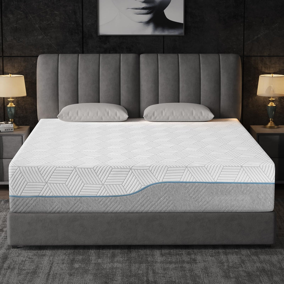 Extra Firm Mattress Full Size 8 Inch, Premier High Density Foam Mattresses in Box, Supportive Bed-Mattress for Back Pain, Pressure Relief, Removable Fiberglass Free Cover, CertiPUR-US, 75'' x 54''