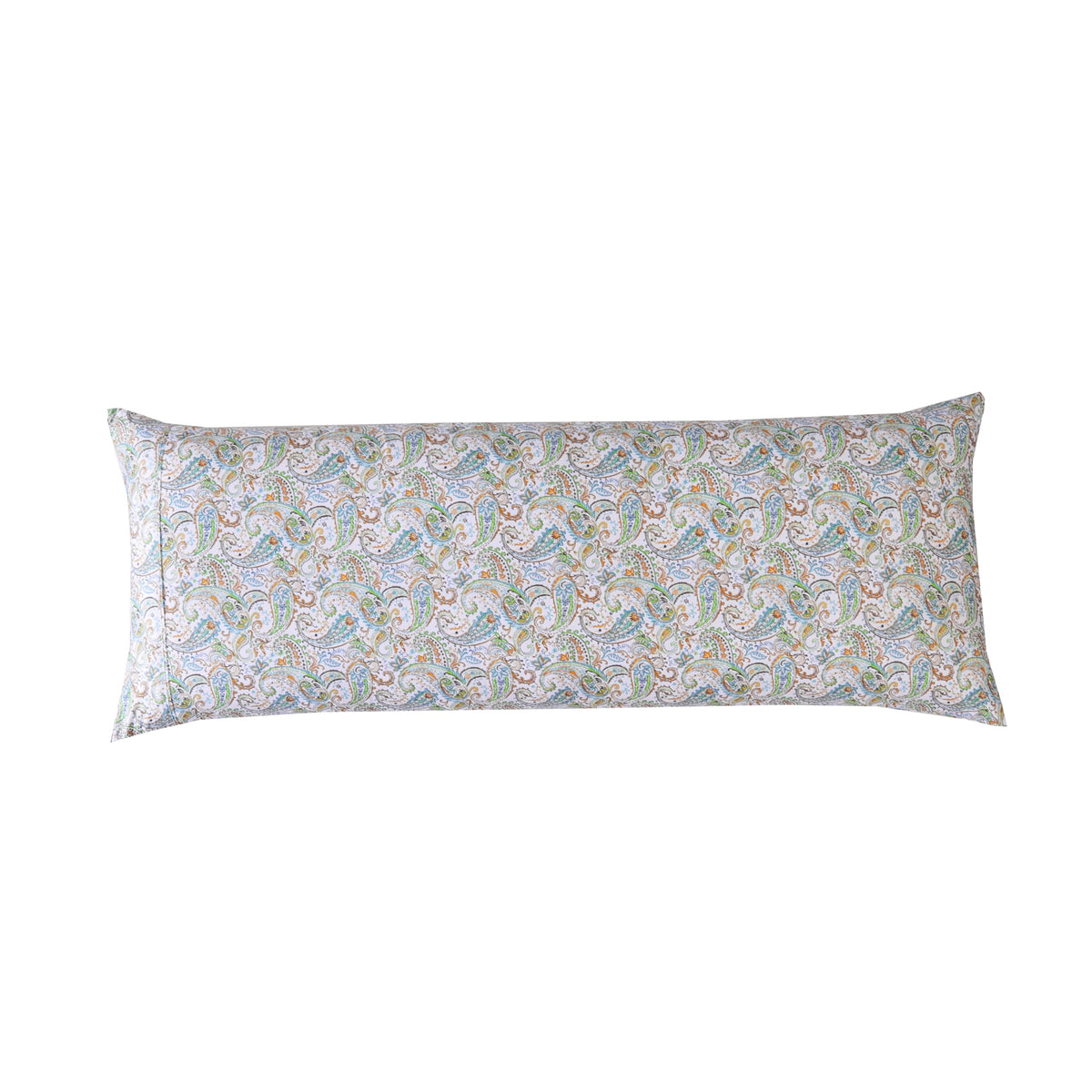 Elegant Comfort Ultra Soft Set of 2 Floral Print Pillowcases - 1500 Premium Hotel Quality Microfiber, Soft and Smooth Envelope Closure 2-Piece Pillow Covers - Standard/Queen, Paisley Gray